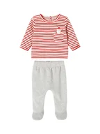 Rampersy - vertbaudet Piżama w kolorze szaro-czerwono-białym - miniaturka - grafika 1