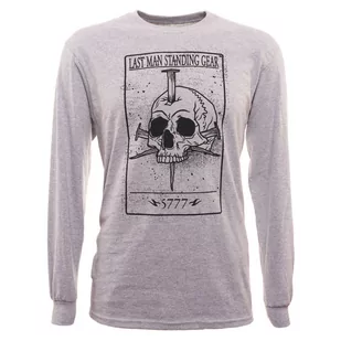 Koszulka z nadrukiem karty śmierci LMS Gear Death Card Skull LS, Grey 2XL (00018) - Odzież taktyczna i umundurowanie - miniaturka - grafika 1