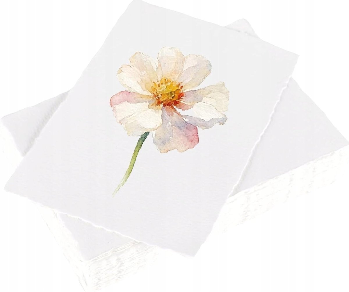 PAPIER AKWARELOWY 50 SZTUK A6 15X103CM 300G/M2 BAWEŁNA GRUBY TEKSTUROWANY