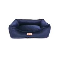 Legowiska dla psów - Granatowe aksamitne legowisko 55x42 cm Royal – Petsy - miniaturka - grafika 1