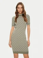 Sukienki - Guess Sukienka dzianinowa W3YK39 Z37K0 Zielony Regular Fit - miniaturka - grafika 1