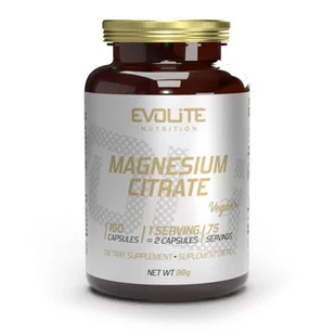 Evolite Magnesium Citrate 550mg 150 Vege kapsułek - Witaminy i minerały dla sportowców - miniaturka - grafika 1