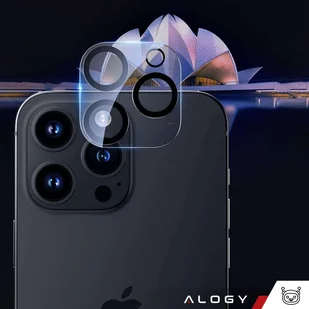 Etui Case do iPhone 14 Pro + zestaw 4 szkieł 5w1 pancerne 360 Alogy Hybrid 2x Szkło na ekran +2x obiektyw czarno-przezroczyste - Etui i futerały do telefonów - miniaturka - grafika 7