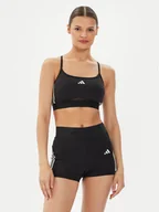 Bielizna sportowa damska - adidas Biustonosz sportowy Hyperglam IS4491 Czarny - miniaturka - grafika 1