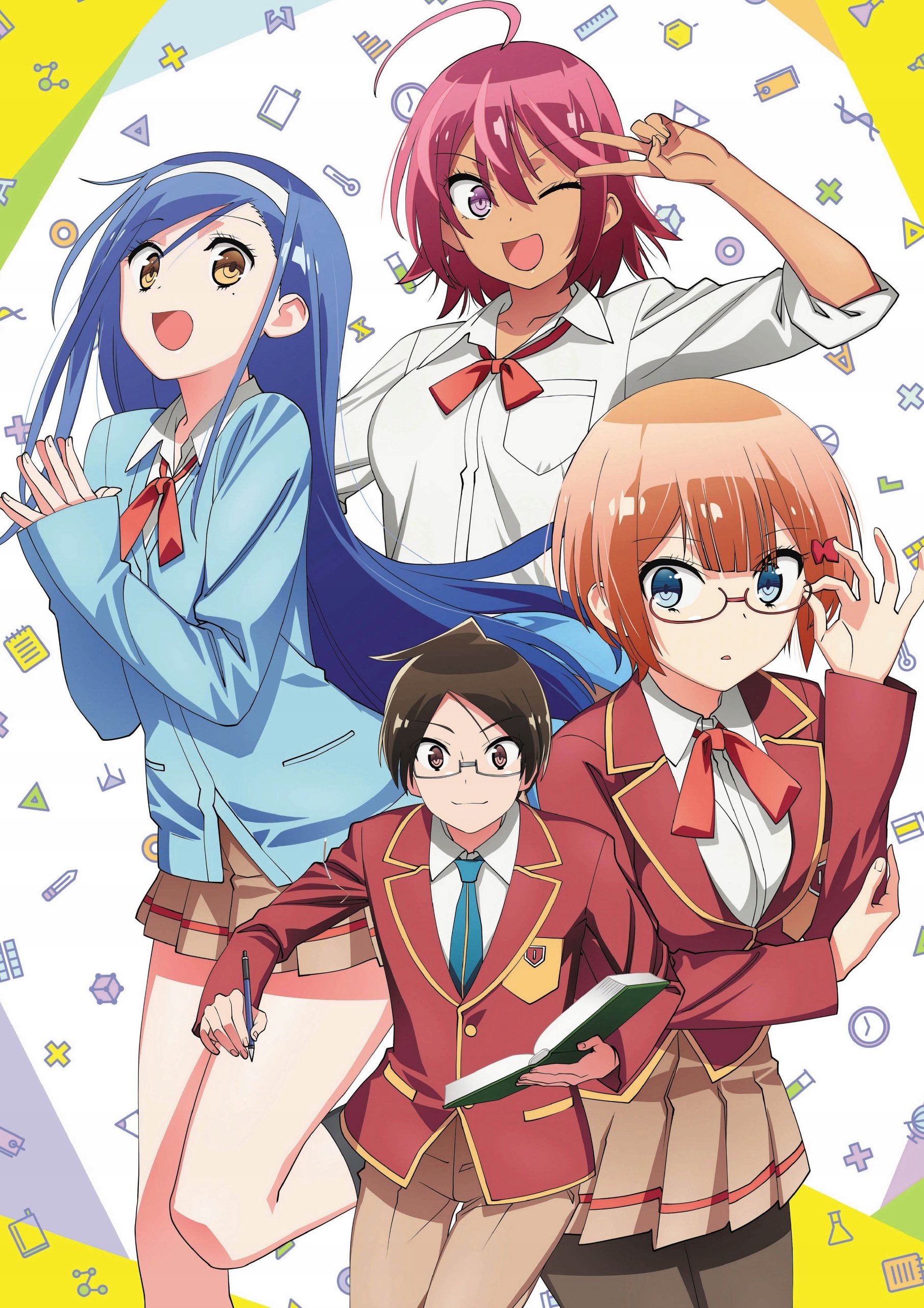 Plakat A1 anime Bokutachi wa Benkyou ga Dekinai We Never Learn BokuBen