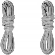 Akcesoria obuwnicze - Sznurówki SZARE Sznurowadła 90 cm ŚREDNIE OKRĄGŁE 3,5 mm BAWEŁNIANE G9-08 - miniaturka - grafika 1