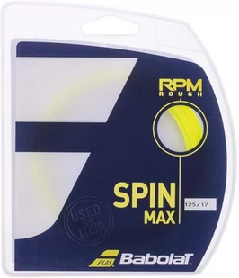 Naciąg Babolat Spin Max Rpm Rough 1.25 Żółty - Tenis ziemny - miniaturka - grafika 1