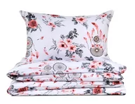Pościel - Pościel bawełniana 160x200 Łapacze Snów i Kwiaty z torbą - miniaturka - grafika 1