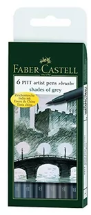 Faber Castell Cienkopis FABER-CASTELL artys.6szt. grey 167104 - Akcesoria kreślarskie - miniaturka - grafika 1