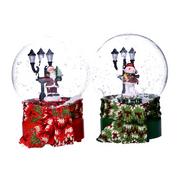 Ozdoby bożonarodzeniowe - Kula śnieżna LEDowa świecąca z Mikołaj Latarnia - miniaturka - grafika 1