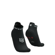 Skarpetki sportowe męskie - COMPRESSPORT Skarpetki do biegania krótkie PRORACING SOCKS V4 RUN LOW black/white - miniaturka - grafika 1