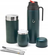 Yerba Mate - Balibetov Zestaw Yerba Mate: Termos, Tykwa, Pojemnik Zielony - miniaturka - grafika 1