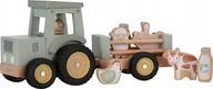Klocki - Little Dutch Little Farm, Tractor, Little Farm, 1.5 yrs, Wood, Multicolour - miniaturka - grafika 1