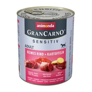 animonda GranCarno Adult Sensitiv Wołowina z ziemniakami 6x800 g - Mokra karma dla psów - miniaturka - grafika 1