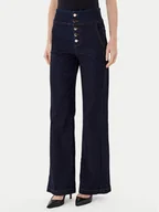 Spodnie damskie - Rinascimento Jeansy CFC0124932003 Granatowy Wide Leg - miniaturka - grafika 1