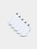 Skarpetki męskie - 4F Skarpetki krótkie (5-pack) chłopięce - białe 38-40 - miniaturka - grafika 1