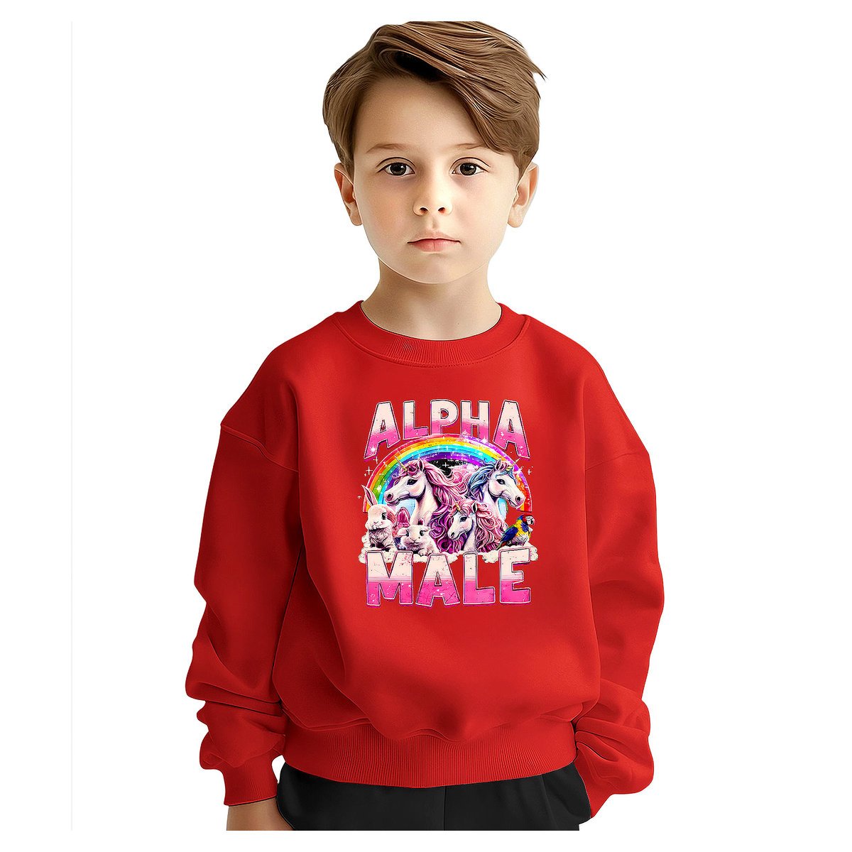 BLUZA DZIECIĘCA SAMIEC ALFA JEDNOROŻEC 104 DLA CHŁOPCA DZIEWCZYNKI