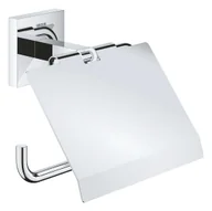 Stojaki i wieszaki na papier toaletowy - Grohe QuickFix Start Cube - Uchwyt na papier toaletowy z pokrywą, chrom 41102000 - miniaturka - grafika 1