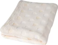 Koce i narzuty dla dzieci - Kocyk 75x100 dziecięcy Milly kremowy w serca BabyMatex - miniaturka - grafika 1