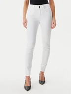 Spodnie damskie - Guess Jeansy W5GA34D5N72 Beżowy Slim Fit - miniaturka - grafika 1