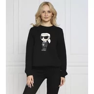 Bluzy damskie - Karl Lagerfeld Bluza ikonik 2.0 | Regular Fit - miniaturka - grafika 1