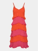 Sukienki - YAS Sukienka letnia Clara 26032842 Pomarańczowy Regular Fit - miniaturka - grafika 1