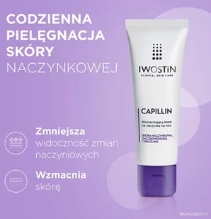 Iwostin Sanofi Capillin, krem wzmacniający na naczynka, na noc, 40ml 7052331 - Kremy do twarzy - miniaturka - grafika 1