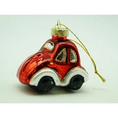 Bombki - Bombka szkło 6,5 x 4,3 x 6 cm czerwona - miniaturka - grafika 1