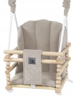 Place zabaw - HUŚTAWKA DLA DZIECI DO DOMU OGRODU POKOJU DREWNIANE MOCNE SIEDZIEKO VELVET - miniaturka - grafika 1