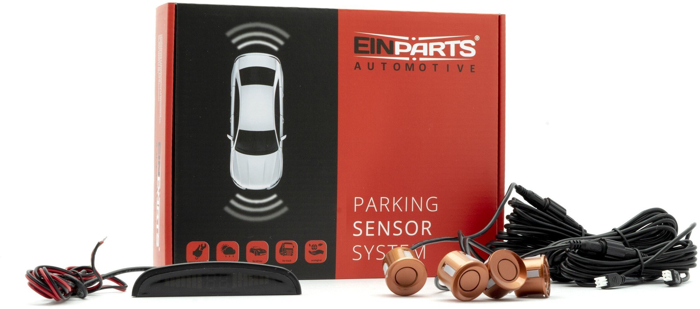 Einparts Automotive EINPARTS CZUJNIKI PARKOWANIA EPP5800WL DO AUTA SYSTEM PARKINGOWY Z ALARMEM
