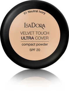 IsaDora Velvet Touch Ultra Cover SPF20 Compact Powder 61 Neutral Ivory 7,5g - Pudry do twarzy - miniaturka - grafika 1