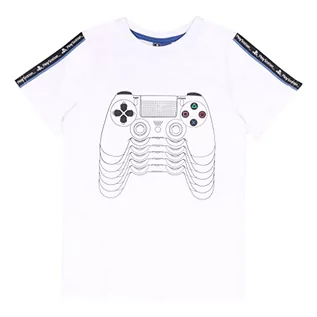 Koszulki dla dziewczynek - Playstation PS4 zdalna koszulka dziewczęca | oficjalne towary | Wiek 4-12 lat, prezenty dla graczy PS4 PS5, topy dla dziewcząt, ubrania dla dzieci, pomysł na prezent urodzinowy dla dzieci - grafika 1