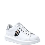 Trampki damskie - Karl Lagerfeld Skórzane trampki ICONIC - miniaturka - grafika 1