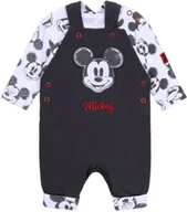 Body dla niemowląt - Szare ogrodniczki + body Myszka Mickey DISNEY - miniaturka - grafika 1