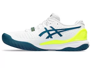 Trampki męskie - ASICS Gel-Resolution 9, Męskie trampki, 39 EU, White Restful Teal, 39 EU - grafika 1