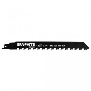 Graphite Brzeszczoty bagnetowe Brzeszczot do piły szablastej HM 240 x 23 x 1.5 mm 2TPI 56H030 - Akcesoria do urządzeń ogrodniczych - miniaturka - grafika 1
