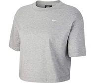 Koszulki i topy damskie - Nike damska W NSW ESSNTL TOP SS LBR koszulka, dk szary wrzosowy/biały, duży - miniaturka - grafika 1