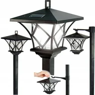 Lampy ogrodowe - Lampa Solarna Led Solar Latarnia 150Cm 2 Sposoby Montażu Wisząca Stojąca - miniaturka - grafika 1