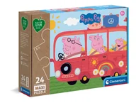 Puzzle - Clementoni Puzzle 24 maxi play for future Świnka Pepe 24221 - miniaturka - grafika 1