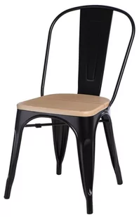 D2.Design design Krzesło Paris Wood czarne sosna naturaln 72663 - Krzesła - miniaturka - grafika 1