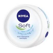 Kremy do twarzy - Nivea Soft krem intensywnie nawilżający z olejkiem jojoba i witaminą E 300ml - miniaturka - grafika 1