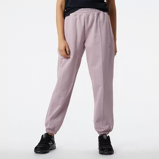 Spodnie damskie - Spodnie damskie New Balance WP23553VSW  różowe - grafika 1