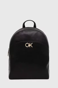 Calvin Klein plecak damski kolor czarny mały gładki - Plecaki - miniaturka - grafika 1