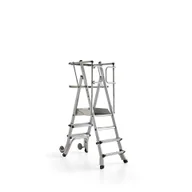Drabiny - Schodki magazynowe ATOP, 3-4 stopnie, 710-890 mm - miniaturka - grafika 1