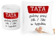 Gadżety dla niej i dla niego - DLA TATY ZESTAW PODUSZKA + SKARBONKA PREZENT z Nadrukiem ze Zdjęciem - miniaturka - grafika 1