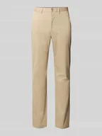 Spodnie męskie - Spodnie o kroju relaxed fit z mieszanki bawełny - miniaturka - grafika 1
