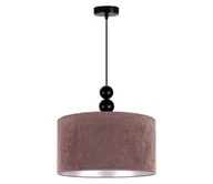 Lampy sufitowe - Duolla - Żyrandol na lince LYON 1xE27/15W/230V śr. 40 cm brązowy - miniaturka - grafika 1
