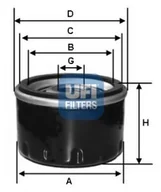 Filtry oleju - Filtr oleju UFI Filtry 23.545.00 - miniaturka - grafika 1