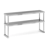 Meble gastronomiczne - Dwupiętrowa nadstawka na stół, 1200 x 300 x 600 mm - miniaturka - grafika 1