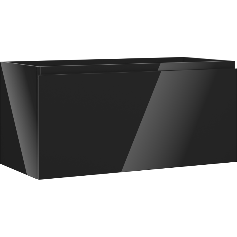 Mexen Orio szafka łazienkowa podumywalkowa 100 cm, 1 szuflada, czarna połysk - 91A10-10047-1-BF70